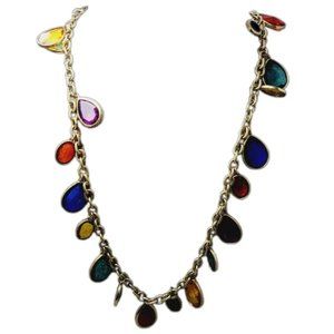 Vintage Dell'ollio Acrylic Dangle Belt/Necklace (A1377)